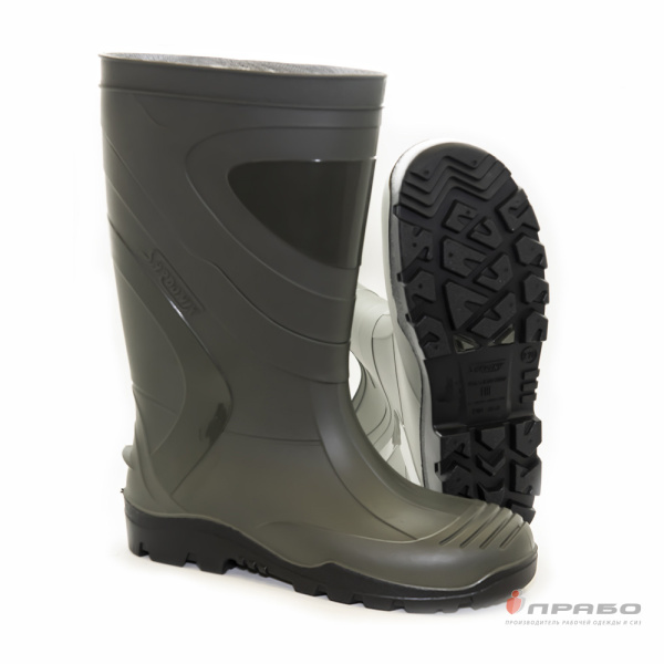 Сапоги мужские ПВХ МБС КЩС "Sardonix 165-09МП" с МП оливковые (34 см)