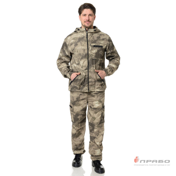 Костюм мужской "Турист" ТиСи КМФ бежевые облака