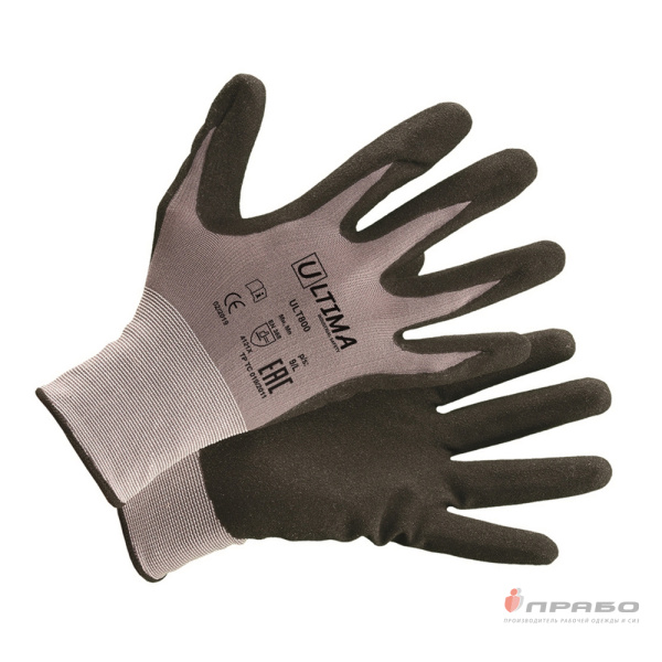 Перчатки из смесовой пряжи с 1/2 покрытием из полимерполиуретана Ultima ULT800