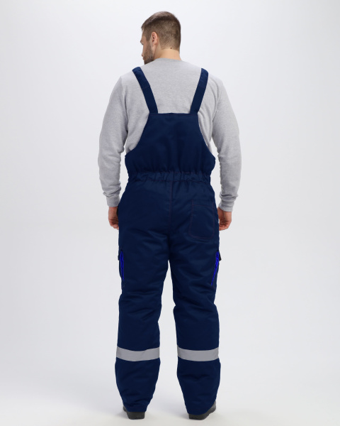 Костюм зимний Титан-Ультра CH (тк.Смесовая,240) п/к, т.синий/васильковый