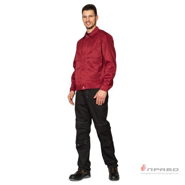 Куртка мужская "Апрель" бордовая