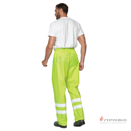 Костюм влагозащитный "Тайфун СОП" лимонный с сигнальными элементами (куртка и брюки)