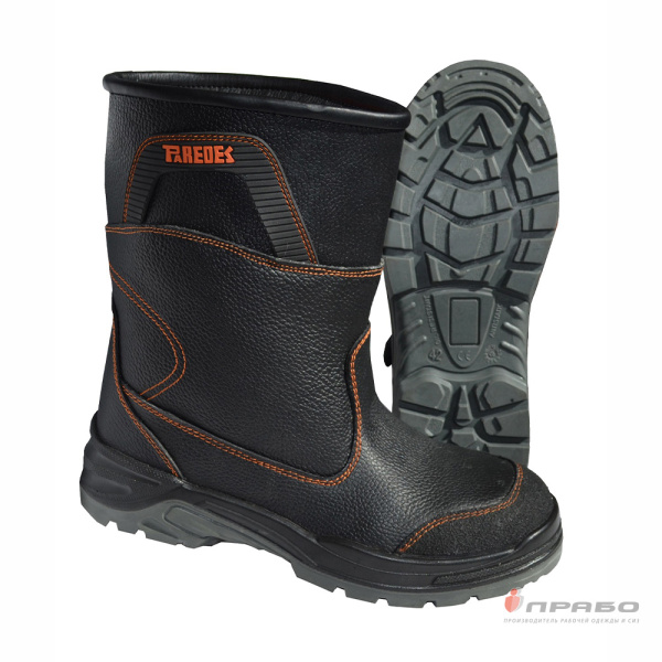 Сапоги Paredes с подошвой ПУ/ПУ с металлическими подноском и стелькой чёрные