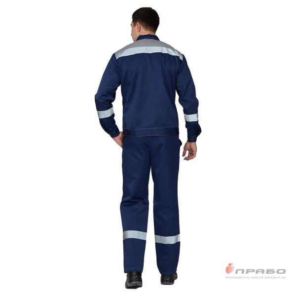 Костюм мужской "Пантеон СОП" синий/серый (куртка и брюки)