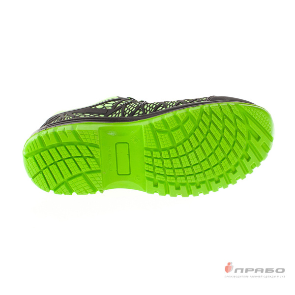 Кроссовки "Мистраль-Неон PT2-C-L" ПУ/ТПУ с КП и АС черно-лаймовые