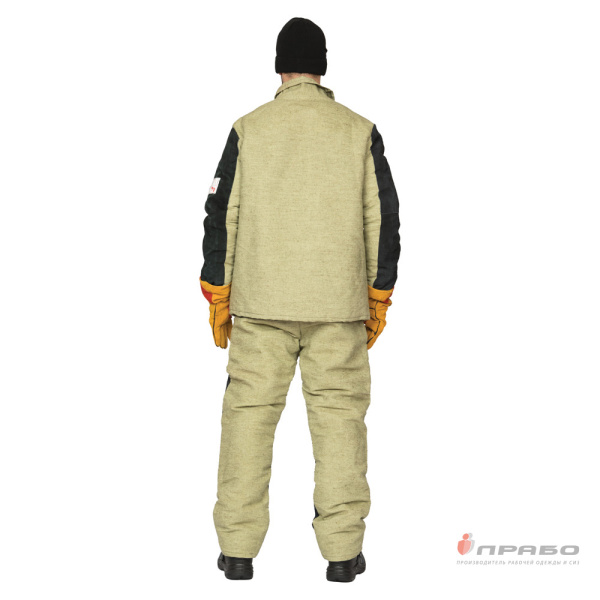 Костюм сварщика утеплённый со спилком площадью покрытия 2,3 м² (куртка и брюки)