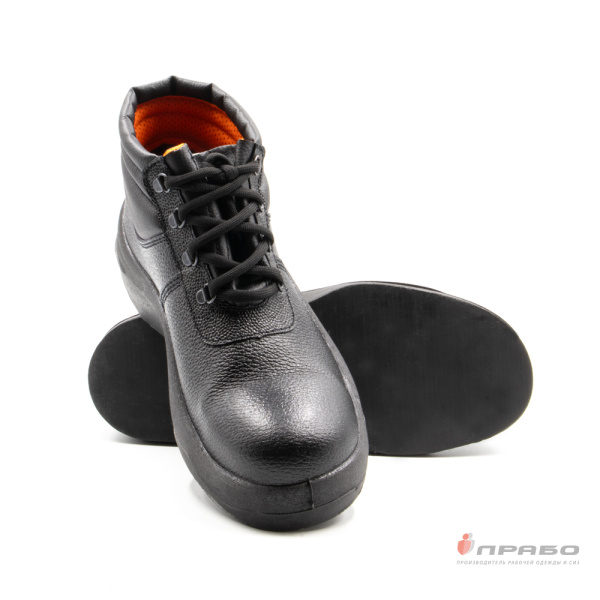 Ботинки для асфальтоукладчика с подошвой ТПУ/нитрил и КП чёрные