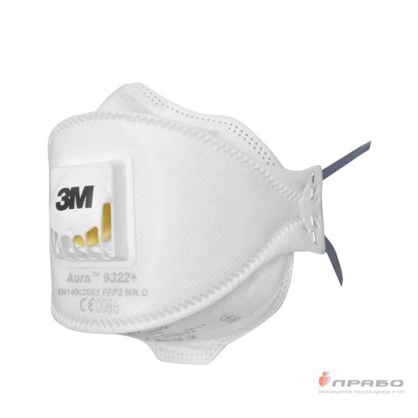 Респиратор 3М Aura 9322+ с клапаном выдоха