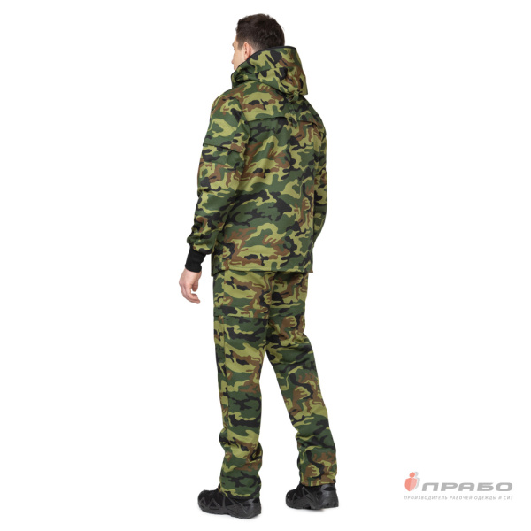 Костюм летний противоэнцефалитный камуфлированный зелёный (куртка и брюки)