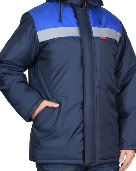 Костюм СИРИУС-РОСТ-НОРД куртка, п/к, т-синий с васильковым