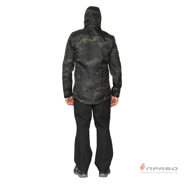 Куртка мужская Tactical КМФ чёрный ягель