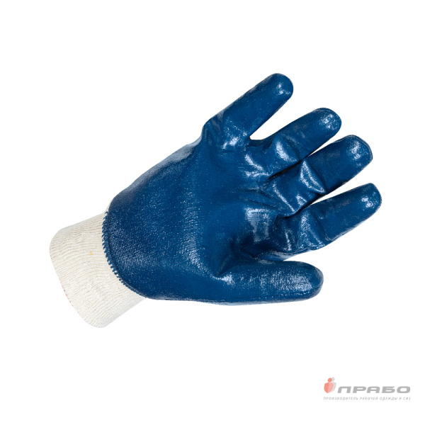 Перчатки с неполным нитриловым обливом и манжетой резинкой Scaffa NBR1515