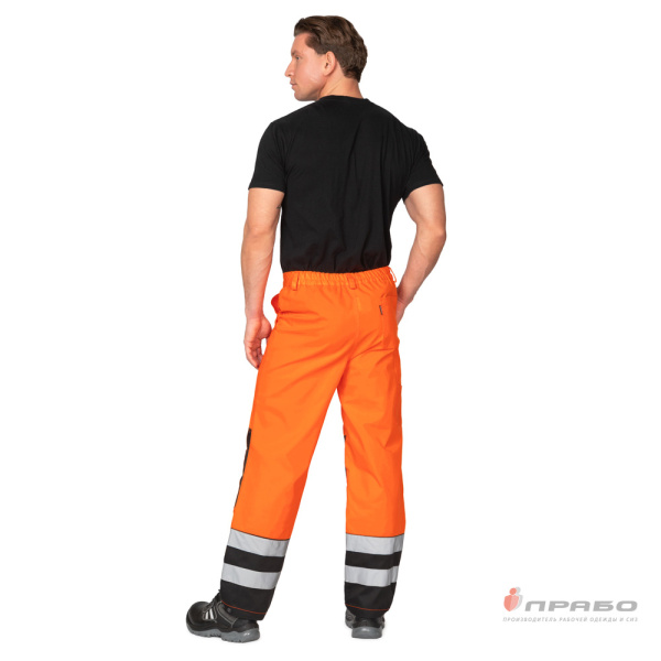 Брюки мужские "Спектр 2М-35" оранжевый/чёрный