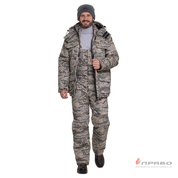 Костюм мужской утеплённый "Турист" КМФ легион (куртка и полукомбинезон)