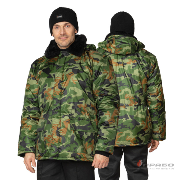 Куртка мужская утеплённая камуфлированная кукла