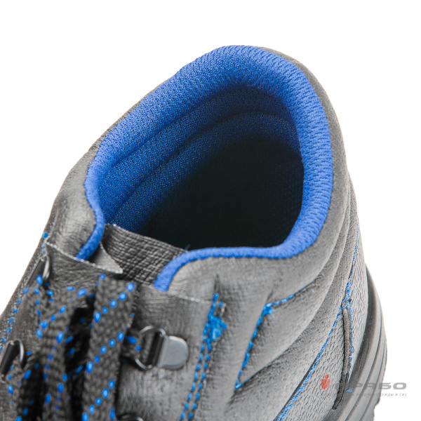 Ботинки кожаные "Викинг-Нитро-12Р" с подошвой ПУ/нитрил и МП чёрные