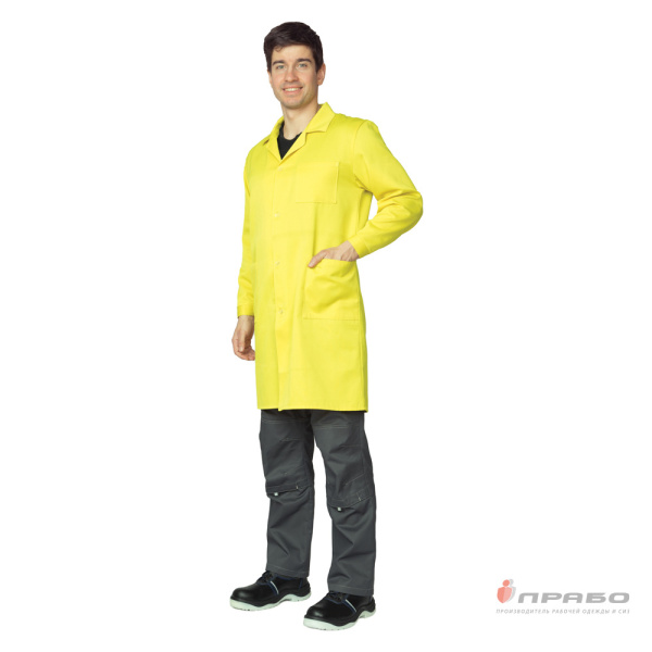 Халат рабочий мужской "Технолог" жёлтый