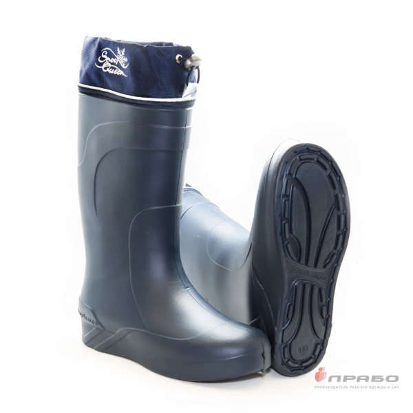 Сапоги женские утеплённые ЭВА артикул 2302НУ чёрные (36 см)