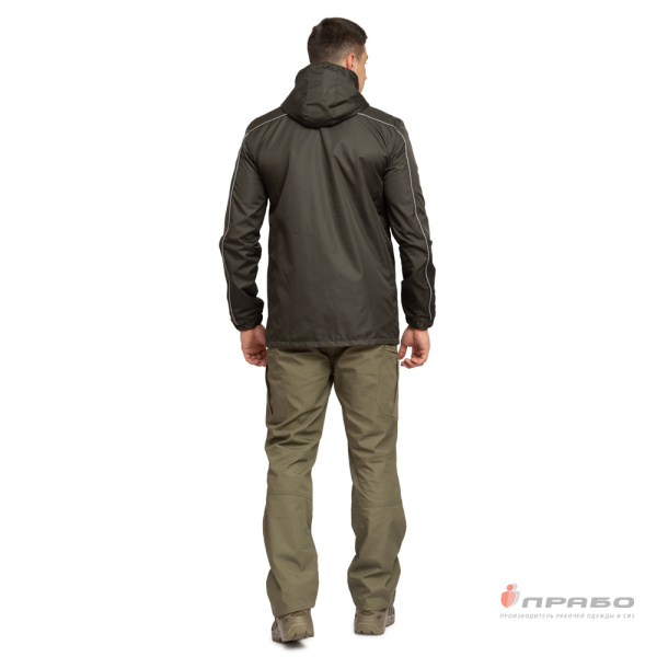 Куртка-ветровка мужская демисезонная "Бриз" хаки