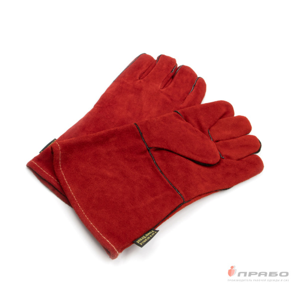 Краги спилковые пятипалые "Трек" Эконом