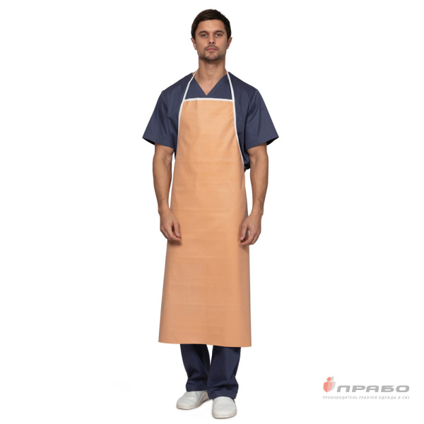 Фартук влагостойкий из медицинской клеенки универсальный