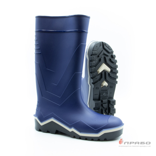 Сапоги мужские "Горняк" ПВХ МБС КЩС с КП и КС арт.165-11ППКС (38 см) синие