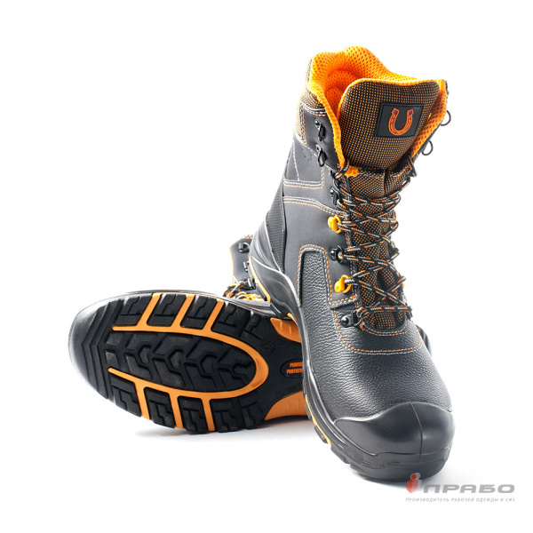 Ботинки с высоким берцем "Perfect Protection PRB10N-CK" ПУ/нитрил, КП, чёрные