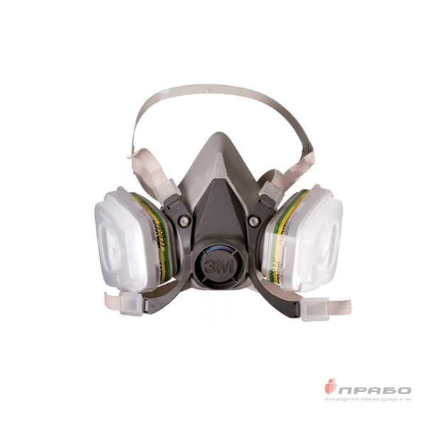 Полумаска универсальная 3М 6200 среднего размера  (до 20 ПДК)