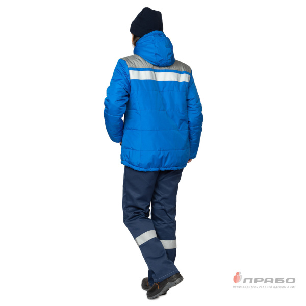 Куртка женская утеплённая "Ангара" васильковая