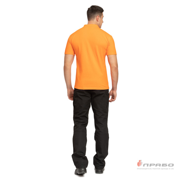 Рубашка "Поло" с коротким рукавом оранжевая