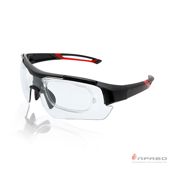 Очки защитные открытые антизапотевающие с двухсторонним покрытием "Дуэт" дымчатые