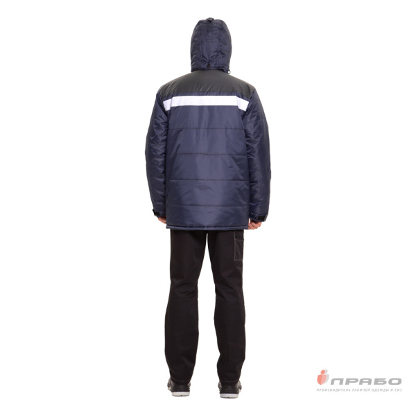 Куртка мужская утеплённая "Эльбрус-2019" сине-серая