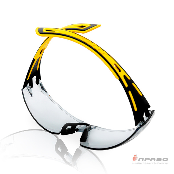 Очки защитные открытые антизапотевающие с двухсторонним покрытием "Компаньон" дымчатые