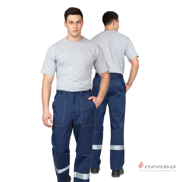 Брюки мужские летние "Пантеон СОП" тёмно-синие из дышащего материала