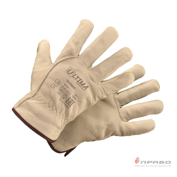 Перчатки кожаные утеплённые Ultima ULT260W