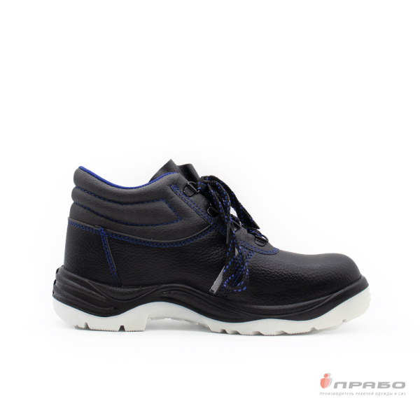 Ботинки рабочие "Викинг-12Т" с подошвой ПУ/ТПУ и МП чёрный/синий
