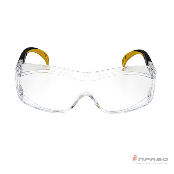 Очки защитные открытые антизапотевающие с двухсторонним покрытием "Практик" прозрачные