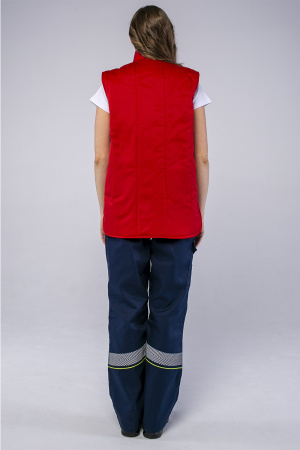 Жилет утепленный Универсальный (Смесовая, 210), красный