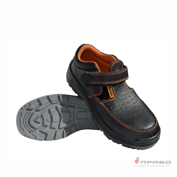 Сандалии Paredes c подошвой ПУ/ПУ с МП и антипрокольной стелькой чёрные