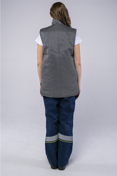 Жилет утепленный Универсальный (Смесовая, 210), темно-серый