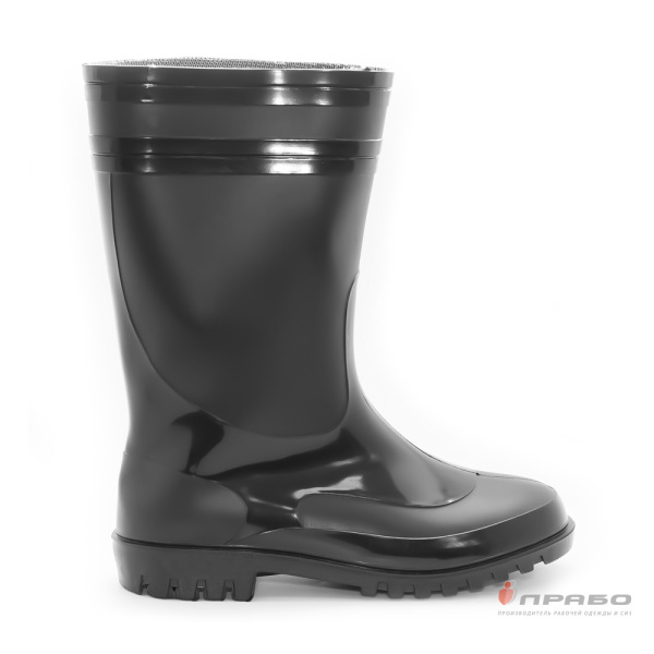 Сапоги мужские ПВХ "Sardonix 165-01" чёрные (30 см)