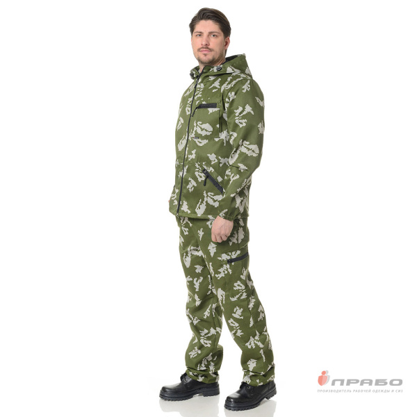 Костюм мужской "Турист" КМФ серая берёза (куртка и брюки)