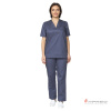 Костюм медицинский женский "Хирург" синий (блузон и брюки)