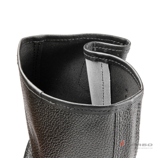 Сапоги "Олимп-15-ОИ" с подошвой ПУ (кожа и винилискожа) чёрные