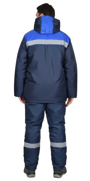 Костюм СИРИУС-РОСТ-НОРД куртка, п/к, т-синий с васильковым