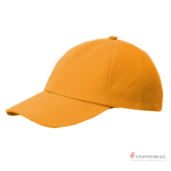 Бейсболка на липучке оранжевая