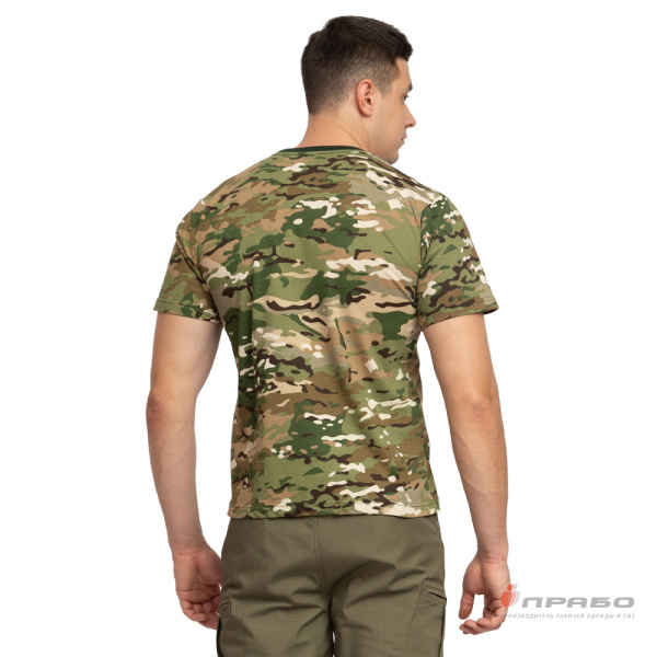 Футболка трикотажная камуфляжная мультикам