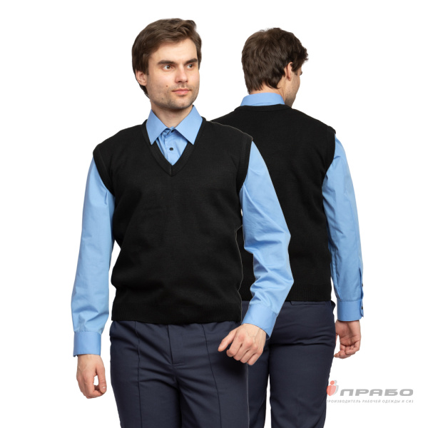 Жилет форменный из трикотажного полотна чёрный