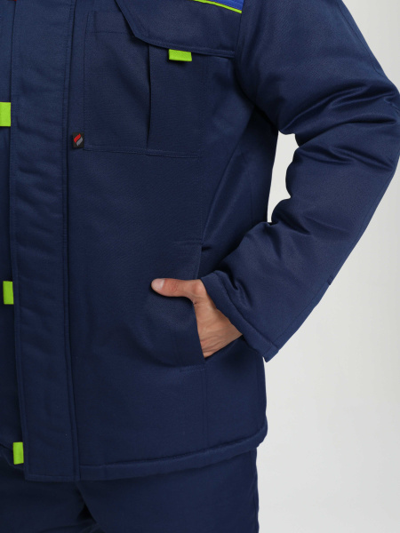 Костюм зимний Фаворит-1 (тк.Смесовая,210) брюки, т.синий/васильковый