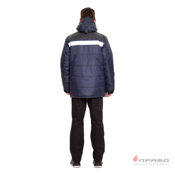 Куртка мужская утеплённая "Эльбрус-2019" сине-серая